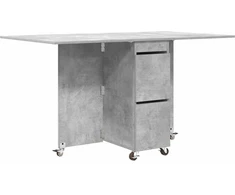 Valgomojo stalas 140 x 80 x 77 cm Apdirbta mediena Betono pilka