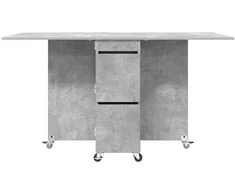 Valgomojo stalas 140 x 80 x 77 cm Apdirbta mediena Betono pilka