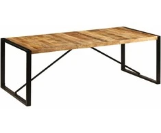 Valgomojo stalas, 220x100x75cm, mango medienos masyvas
