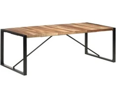 Valgomojo stalas, 220x100x75cm, medienos masyvas