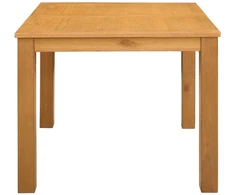 Valgomojo stalas 90 x 90 x 75 cm Kietas ąžuolo medis Natūrali