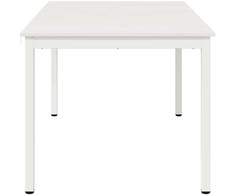 Valgomojo stalas Balta 150 x 90 x 75 cm Kietos pušies mediena