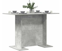 Valgomojo stalas Betono pilka 110 x 60 x 75 cm Apdirbta mediena