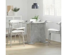 Valgomojo stalas Betono pilka 110 x 60 x 75 cm Apdirbta mediena