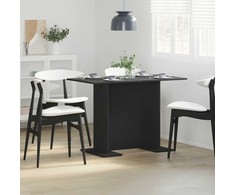 Valgomojo stalas Juoda 110 x 60 x 75 cm Apdirbta mediena