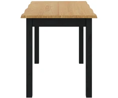 VidaXL Valgomojo stalas EKAI Juoda 112 x 70 x 76,5 cm