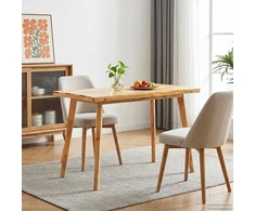 Valgomojo stalas 110 x 55 x 75 cm Kietas mango medis Natūrali