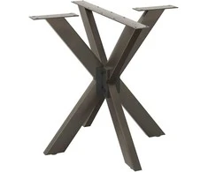 Valgomojo stalo koja, voro formos, juoda, 85x85x(72-73) cm, plienas