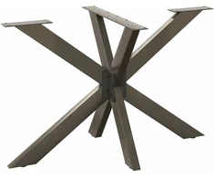 Valgomojo stalo koja, voro formos, juoda, 120x68x(72-73) cm, plienas
