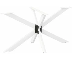 Valgomojo stalo koja, voro formos, balta, 150x78x(72-73) cm, plienas