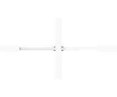 Valgomojo stalo koja, voro formos, balta, 150x78x(72-73) cm, plienas