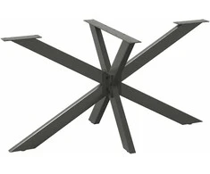 Valgomojo stalo koja, voro formos, antracito spalvos, 150x78x(72-73) cm, plienas