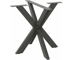 Valgomojo stalo koja, voro formos, antracito spalvos, 85x85x(72-73) cm, plienas