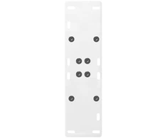 Valgomojo stalo kojelės, 2 vnt., baltos, 60x(72-73) cm, plienas, A formos