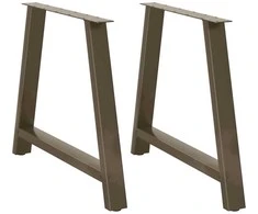 Valgomojo stalo kojelės, A formos, 2 vnt., 100 x (72-73) cm, plienas