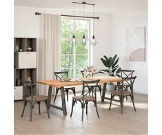 Valgomojo stalo kojelės, A formos, 2 vnt., 90x(72-73) cm, plienas
