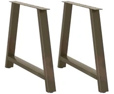 Valgomojo stalo kojelės, A formos, 2 vnt., 90x(72-73) cm, plienas