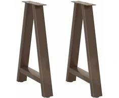 Valgomojo stalo kojelės, A formos, 2 vnt., 60x(72-73) cm, plienas