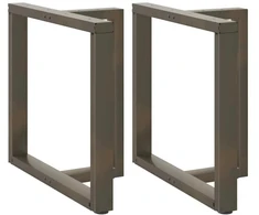 Valgomojo stalo kojelės, 2 vnt., juodos, 80x35x(72-73) cm, plienas