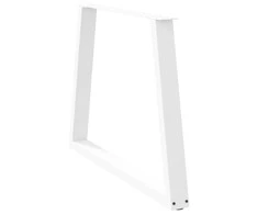 Valgomojo stalo kojelės, V formos, 3 vnt., baltos, 100x(72-73,3) cm, plienas