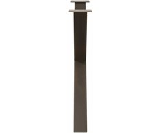 Valgomojo stalo kojelės, X formos, 2 vnt., natūralus plienas, 90x(72-73) cm, plienas