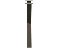 Valgomojo stalo kojelės, X formos, 2 vnt., natūralus plienas, 80x(72-73) cm, plienas