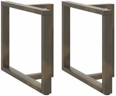 Valgomojo stalo kojelės, T formos, 2 vnt., juodos, 100x35x(72-73) cm, plienas