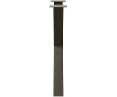 Valgomojo stalo kojelės, X formos, 2 vnt., natūralus plienas, 70x(72-73) cm, plienas