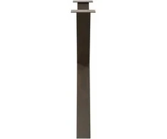 Valgomojo stalo kojos, X formos, 3 vnt., natūralus plienas, 90x(72-73) cm, plienas
