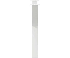 Valgomojo stalo kojos, 3 vnt., baltos, 90x(72-73) cm, plienas, X formos
