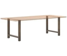 Valgomojo stalo kojos, 2 vnt., 70x(72-73) cm, natūralus plienas