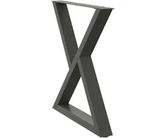 Valgomojo stalo kojos, 2 vnt., antracito spalvos, 80x(72-73,3) cm, plienas