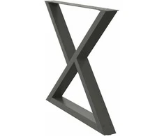 Valgomojo stalo kojos, 2 vnt., antracito spalvos, 90x(72-73,3) cm, plienas