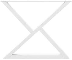 Valgomojo stalo kojos, 2 vnt., baltos, 90x(72-73,3) cm, plienas