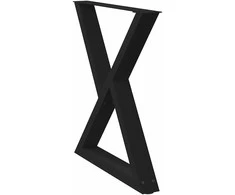 Valgomojo stalo kojos, 2 vnt., juodos, 80x(72-73,3) cm, plienas