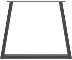 Valgomojo stalo kojos, V formos, 2 vnt., antracito spalvos, 80x(72-73,3) cm, plienas