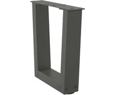 Kavos staliuko kojelės, V formos, 2 vnt., antracito spalvos, 40x(30-31,3) cm, plienas