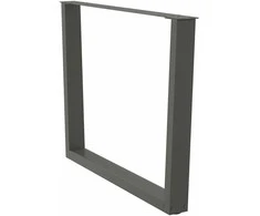 Valgomojo stalo kojos, V formos, 2 vnt., antracito spalvos, 100x(72-73,3) cm, plienas