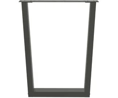 Valgomojo stalo kojos, V formos, 2 vnt., antracito spalvos, 70x(72-73,3) cm, plienas