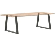 Valgomojo stalo kojos, V formos, 2 vnt., antracito spalvos, 90x(72-73,3) cm, plienas