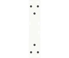 Kavos staliuko kojelės, V formos, 2 vnt., baltos, 40x(30-31,3) cm, plienas