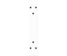 Kavos staliuko kojelės, V formos, 2 vnt., baltos, 40x(30-31,3) cm, plienas