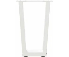 Kavos staliuko kojelės, V formos, 2 vnt., baltos, 28x(42-43,3) cm, plienas