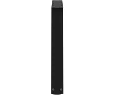 Kavos staliuko kojelės, V formos, 2 vnt., juodos, 50x(42-43,3) cm, plienas