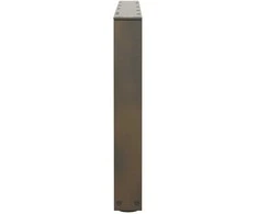 Kavos staliuko kojelės, V formos, 2 vnt., natūralus plienas, 70x(42-43,3) cm, plienas