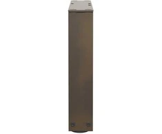 Kavos staliuko kojelės, V formos, 2 vnt., natūralus plienas, 40x(30-31,3) cm, plienas