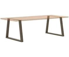 Valgomojo stalo kojelės, V formos, 2 vnt., natūralus plienas, 90x(72-73,3) cm, plienas