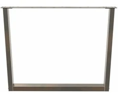 Valgomojo stalo kojelės, V formos, 2 vnt., natūralus plienas, 100 x (72-73,3) cm, plienas