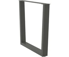 Valgomojo stalo kojos, 3 vnt., antracito spalvos, 90x(72-73,3) cm, plienas