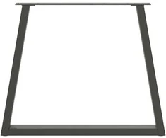 Valgomojo stalo kojos, V formos, 3 vnt., antracito spalvos, 70x(72-73,3) cm, plienas